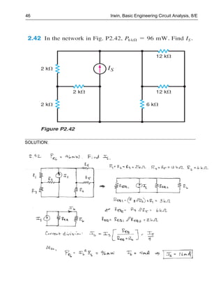 46          Irwin, Basic Engineering Circuit Analysis, 8/E




SOLUTION:
 