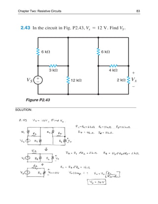 Chapter Two: Resistive Circuits   83




SOLUTION:
 