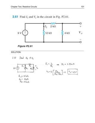 Chapter Two: Resistive Circuits   101




SOLUTION:
 
