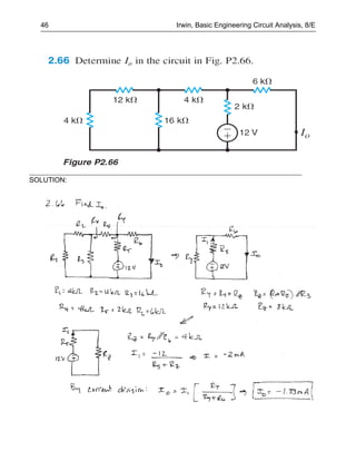 46        Irwin, Basic Engineering Circuit Analysis, 8/E




SOLUTION:
 