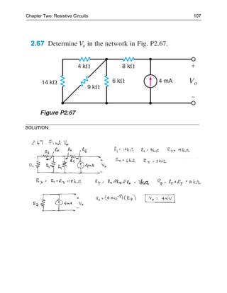 Chapter Two: Resistive Circuits   107




SOLUTION:
 