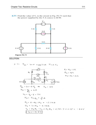 Chapter Two: Resistive Circuits   111




SOLUTION:
 