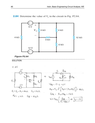 46           Irwin, Basic Engineering Circuit Analysis, 8/E




 SOLUTION:
 