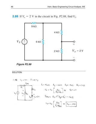 46           Irwin, Basic Engineering Circuit Analysis, 8/E




 SOLUTION:
 