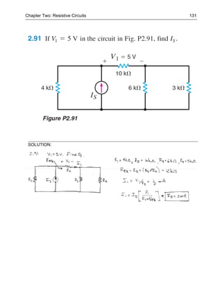 Chapter Two: Resistive Circuits   131




 SOLUTION:
 