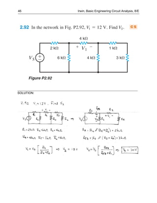 46          Irwin, Basic Engineering Circuit Analysis, 8/E




SOLUTION:
 