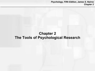 Chapter 2 The Tools of Psychological Research 