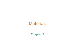Materials

 Chapter 2
 