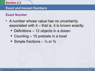 Examples Of Exact Numbers Chapter2 | PPT