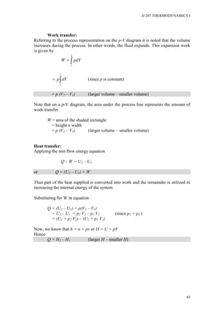 JJ207 Thermodynamics I Chapter 2 | PDF
