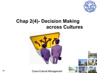Chap 2(4)- Decision Making
                  across Cultures




51         Cross-Cultural Management
 