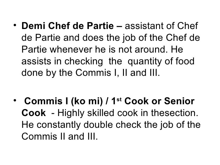 CULINARY Chapter 2 passionate-demi-chef-de-partie