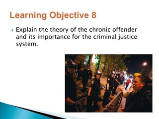  Explain the theory of the chronic offender 
and its importance for the criminal justice 
system. 
 