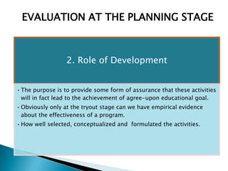 STAGE OF CURRICULUM DEVELOPMENT AND EVALUATION IN UPDATING THE ENTIRE ...