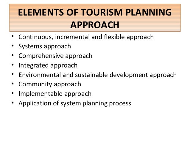 tourism planning and development paper tourism planning and development paper
