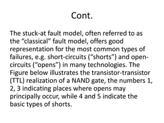 faults in digital systems | PPTX