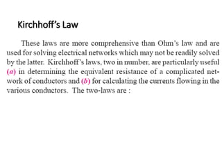 Kirchhoff’s Law 
 