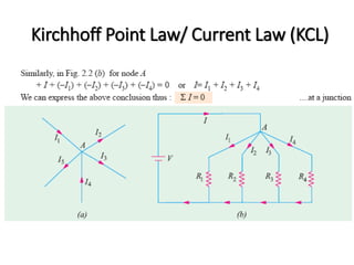 Kirchhoff Point Law/ Current Law (KCL) 
 