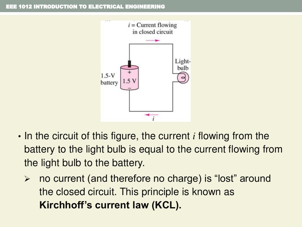 Chapter 2: Fundamentals of Electric Circuit