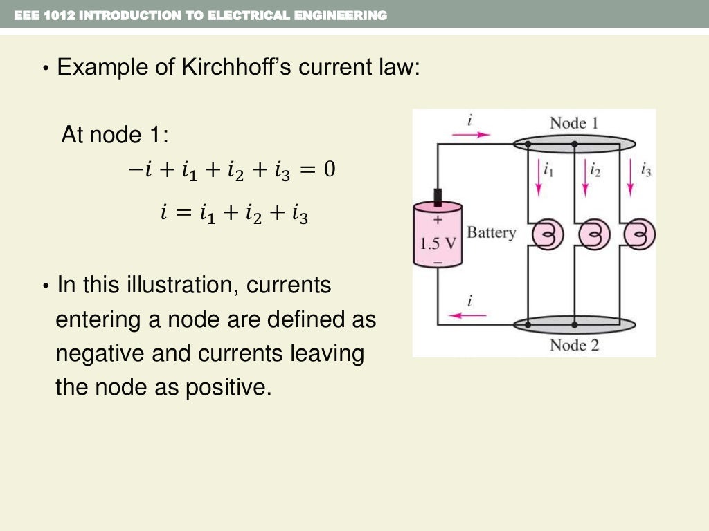 Chapter 2: Fundamentals of Electric Circuit