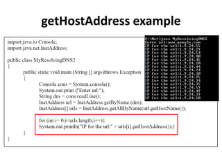 getHostAddress example
 