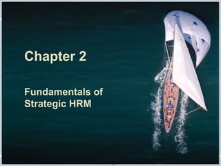 Fundamentals of Human Resource Management, 10/e, DeCenzo/Robbins
Chapter 2
Fundamentals of
Strategic HRM
 