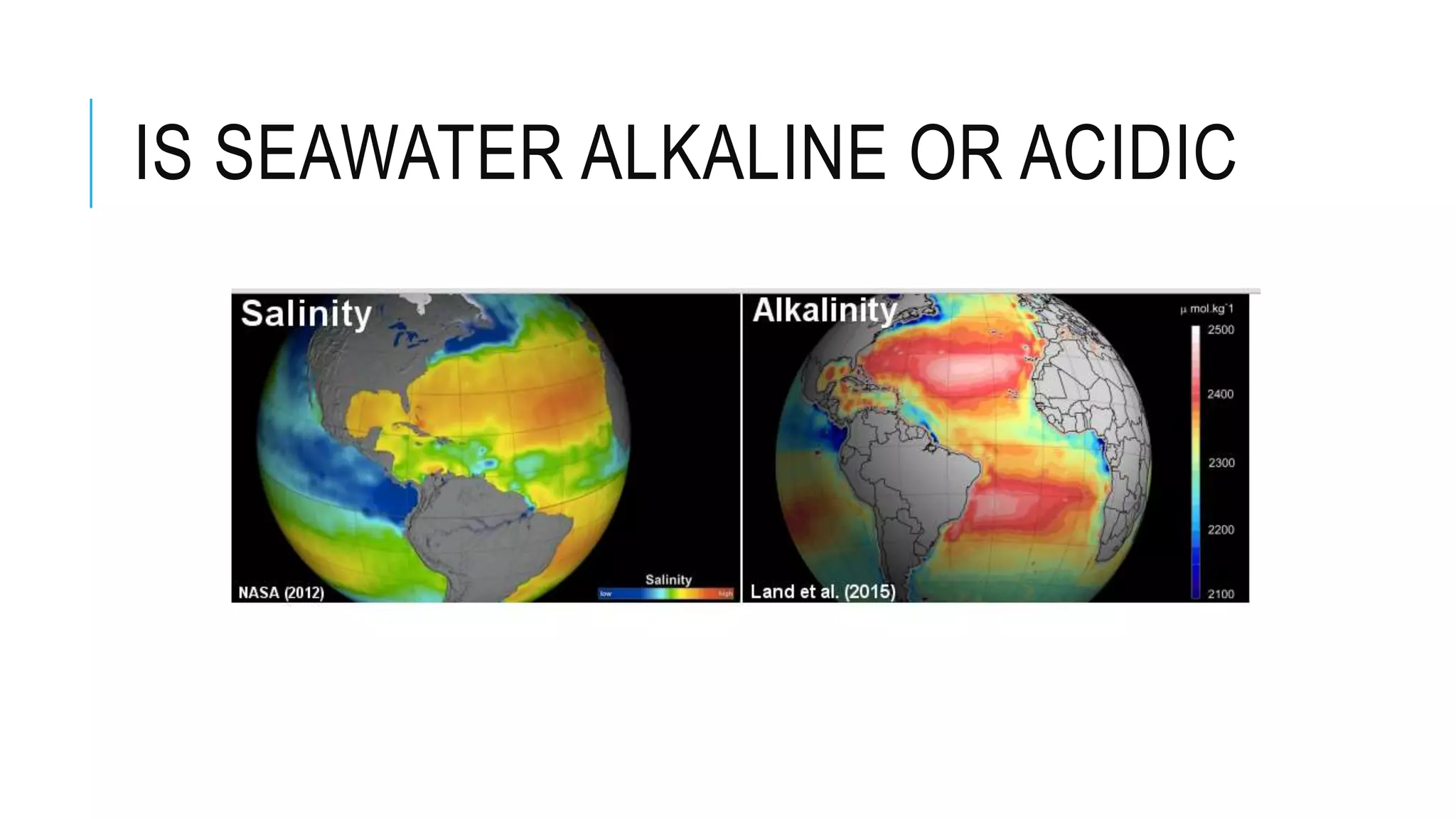IS SEAWATER ALKALINE OR ACIDIC
 