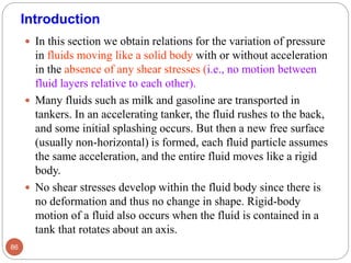 Fluid Mechanics Chapter 2. Fluid Statics | PDF