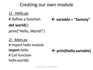 PYTHON -Chapter 2 - Functions, Exception, Modules and Files -MAULIK ...