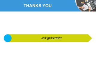 THANKS YOU
ANY QUESTION?
 