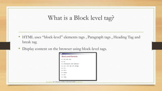 Html Course Chapter 2 | PPTX