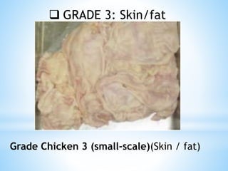  GRADE 3: Skin/fat
Grade Chicken 3 (small-scale)(Skin / fat)
 