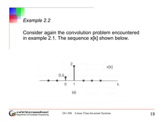 Invariance Problem Example Chapter2 - Linear Time-Invariant System | PDF