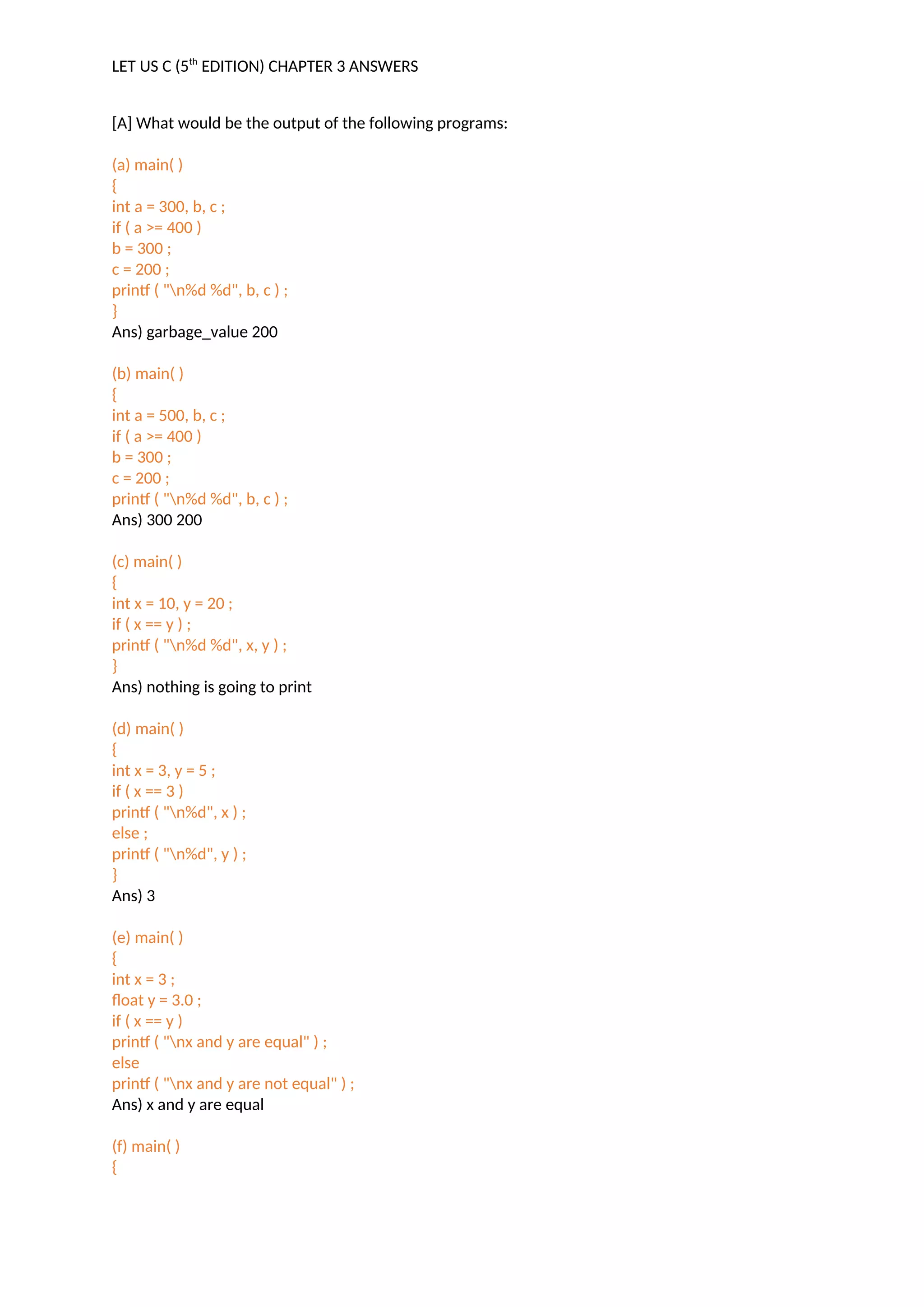 Let Us C 5th Edition Chapter 2 Answers Pdf Let Us C 5th Edition Chapter 2 Answers Pdf