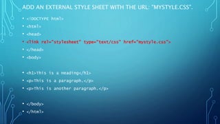 Upstate CSCI 450 WebDev Chapter 2