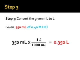 Chapter 2 2 Solutions And Their Properties Solution Stoichiometry