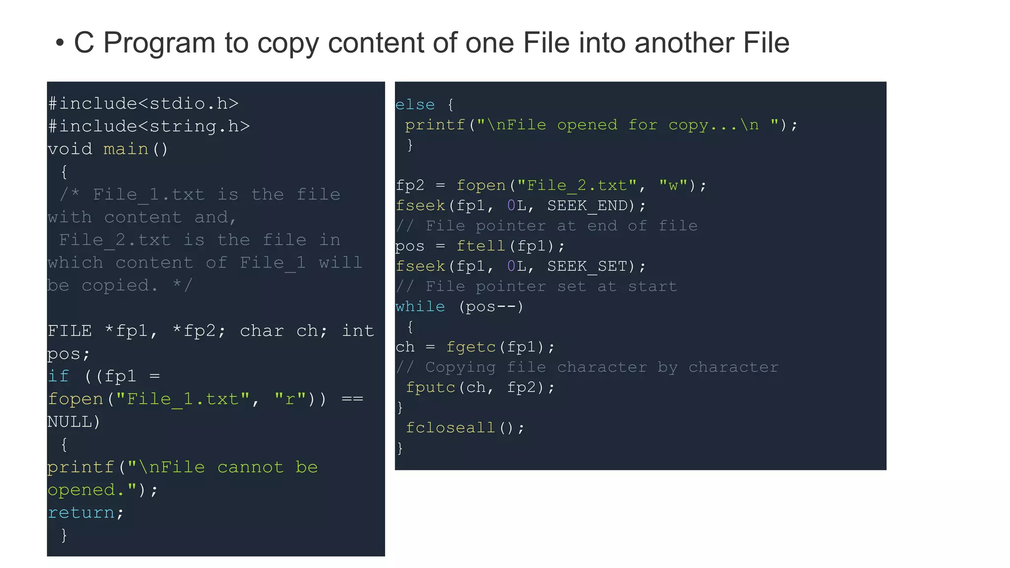 File Handling in C | PPTX