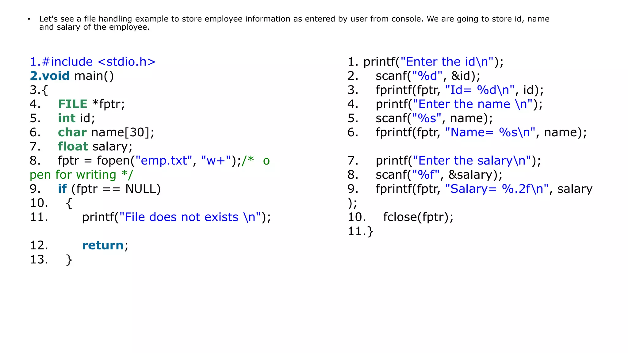 File Handling in C | PPT