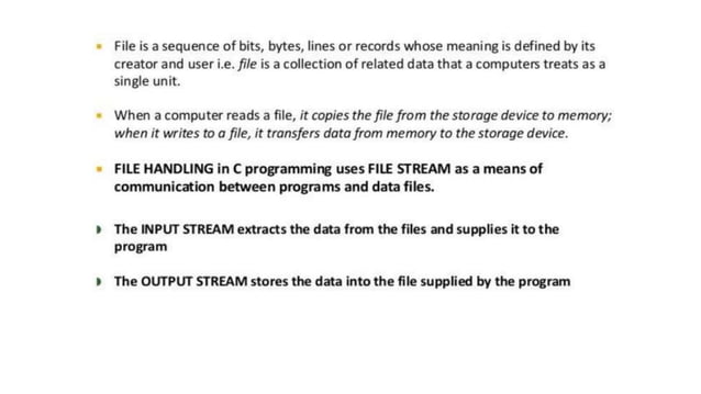 File Handling in C | PPTX