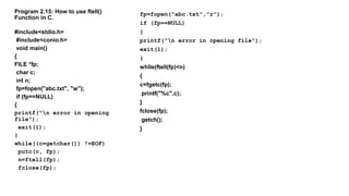 File Handling in C | PPTX