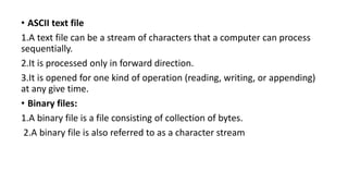 File Handling in C | PPTX