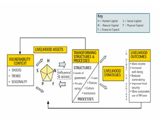 Livelihood Approach Matrix Sustainable Livelihood Framework | PPTX