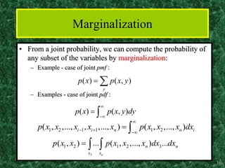 Marginalization In Probability pattern recognition | PPT