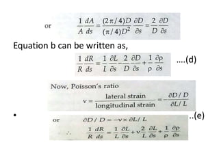 Equation b can be written as,
….(d)
• ..(e)
 