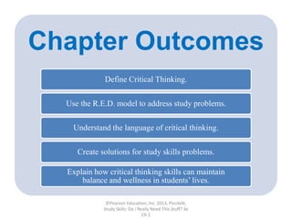 Chapter Outcome Example Chapter 2.ppt study and personal skills presentation | PPT