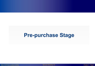 Slide © 2010 by Lovelock & Wirtz Services Marketing 7/e Chapter 2 – Page 4
Pre-purchase Stage
 