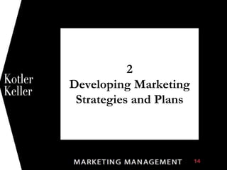 2
Developing Marketing
Strategies and Plans
1
 