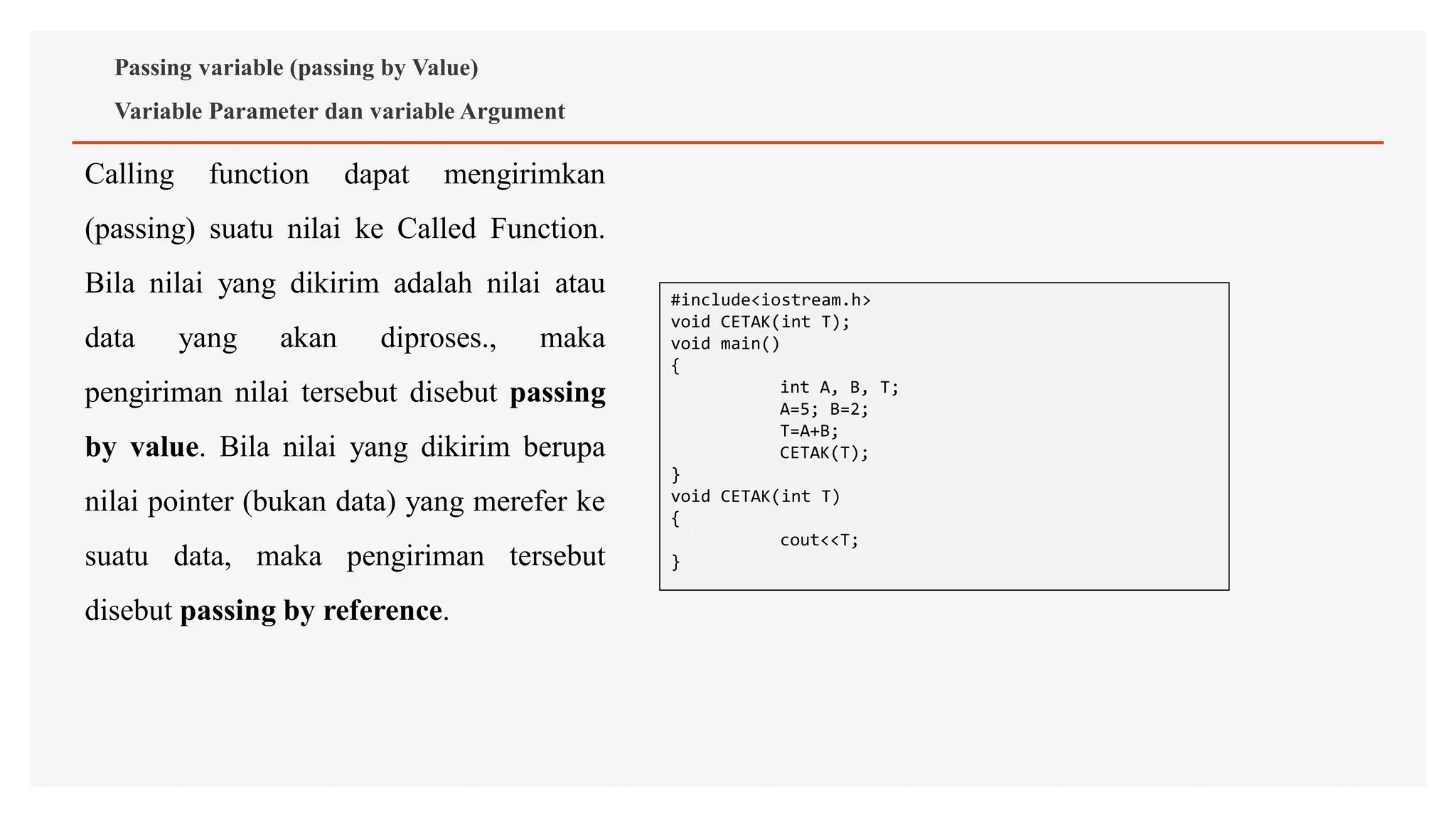 MAteri:Penggunaan fungsi pada pemrograman c++ | PPT