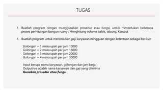 MAteri:Penggunaan fungsi pada pemrograman c++ | PDF