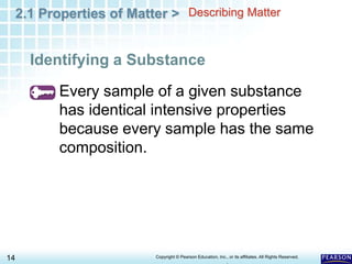 CHAPTER 2.1 POWER POINT Properties of Matter | PPT
